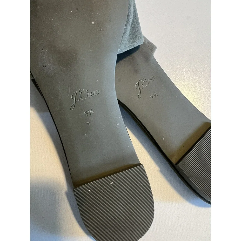 jcrew sandals‎ Olive green leather Upper Size Slip On 8.5 Slide Style L5465